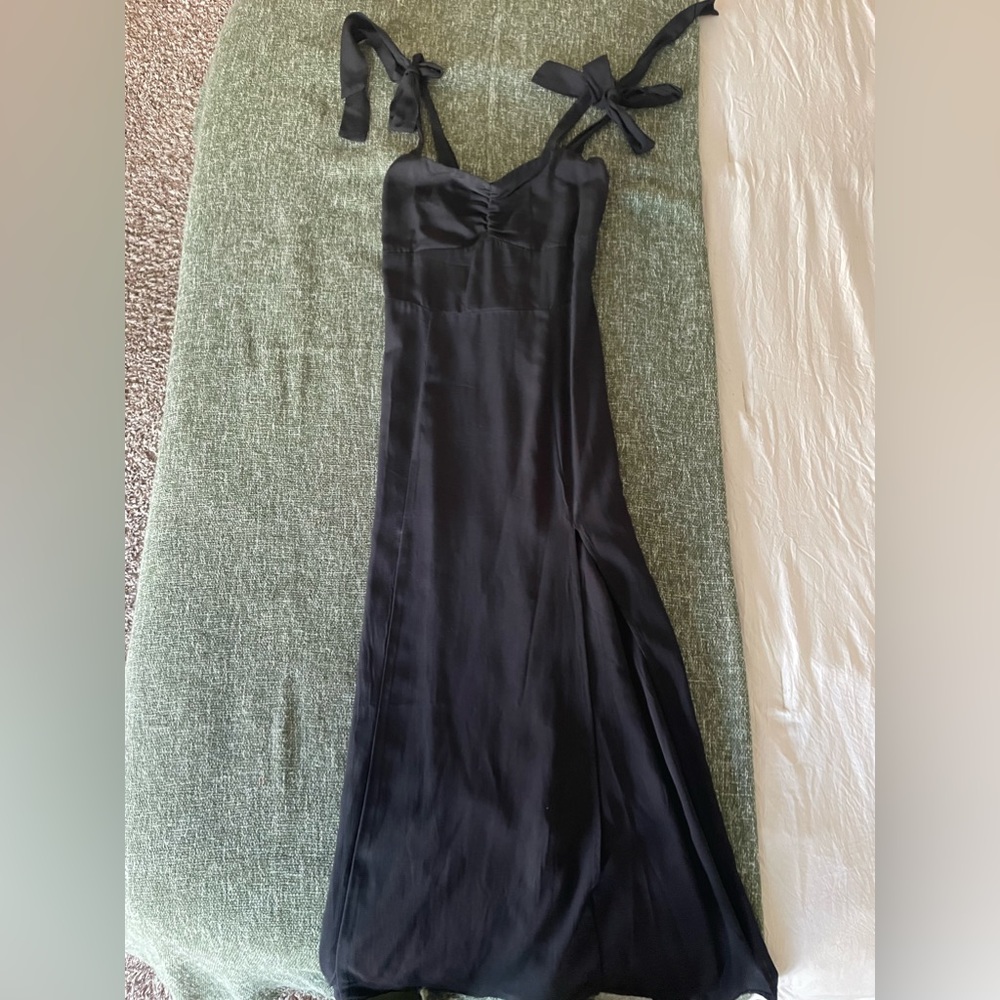black maxi dress